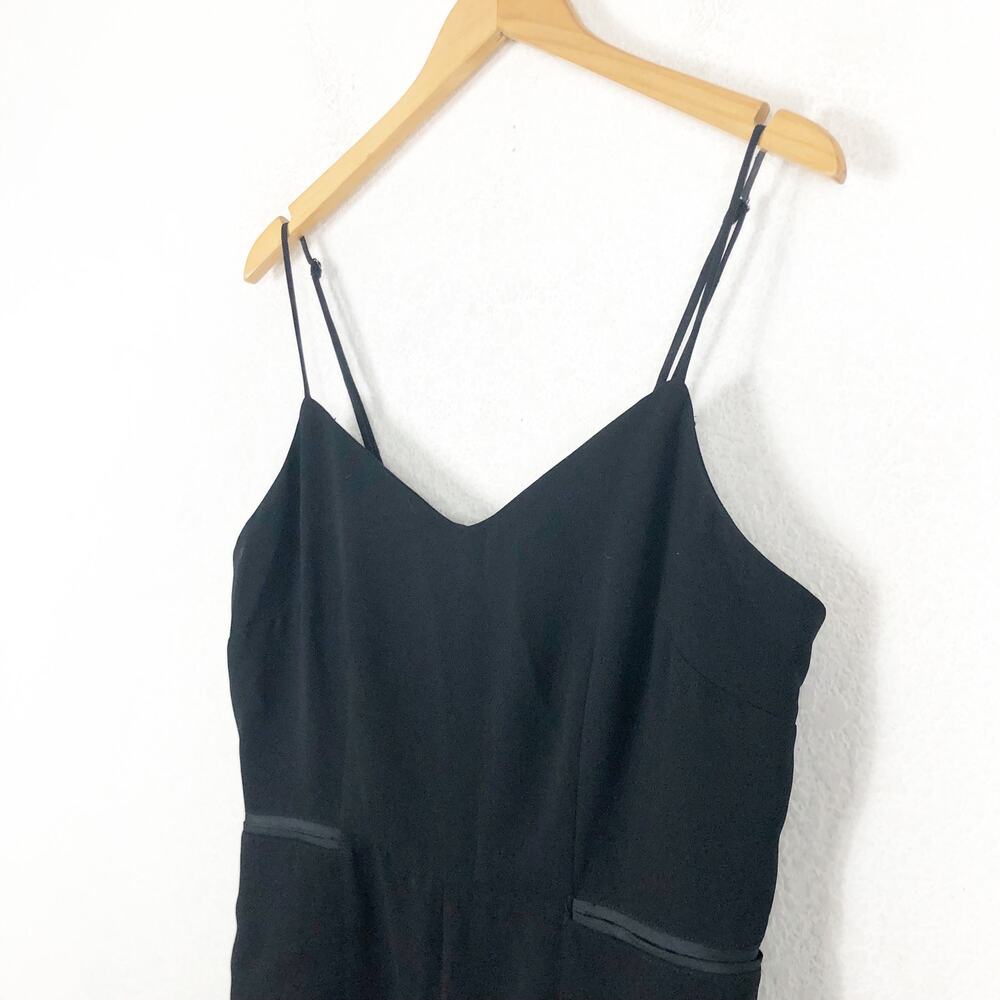 Anthropologie Maeve Magdalena Jumpsuit Size 12 Black Sleeveless Classic Cocktail - Picture 7 of 14